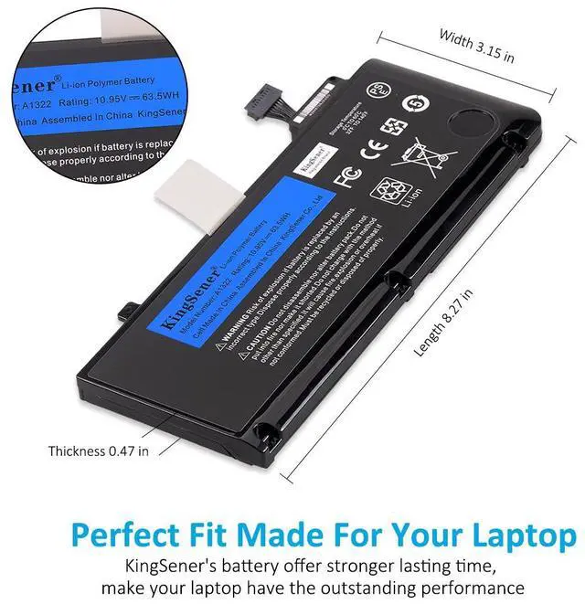 Alt view image 5 of 7 - KingSener A1322 Battery For Apple MacBook Pro 13" A1278 A1322 MB990 MB991 MC700 MC374 
MD313 MD101 MD314 MC724 MC375 MC374LL/A