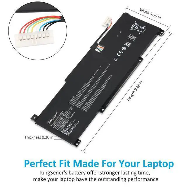 Alt view image 5 of 7 - KingSener BTY-M494 3ICP5/71/74 Laptop Battery For MSI Modern 15 H C13M B13M Modern 14 C11M 39.3WH