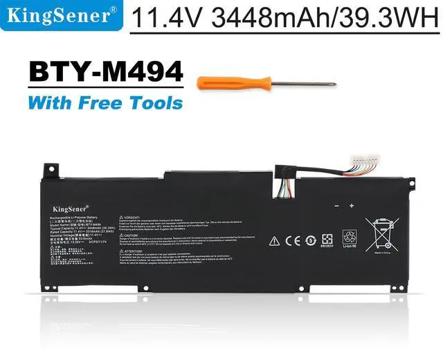 Main image of KingSener BTY-M494 3ICP5/71/74 Laptop Battery For MSI Modern 15 H C13M B13M Modern 14 C11M 39.3WH