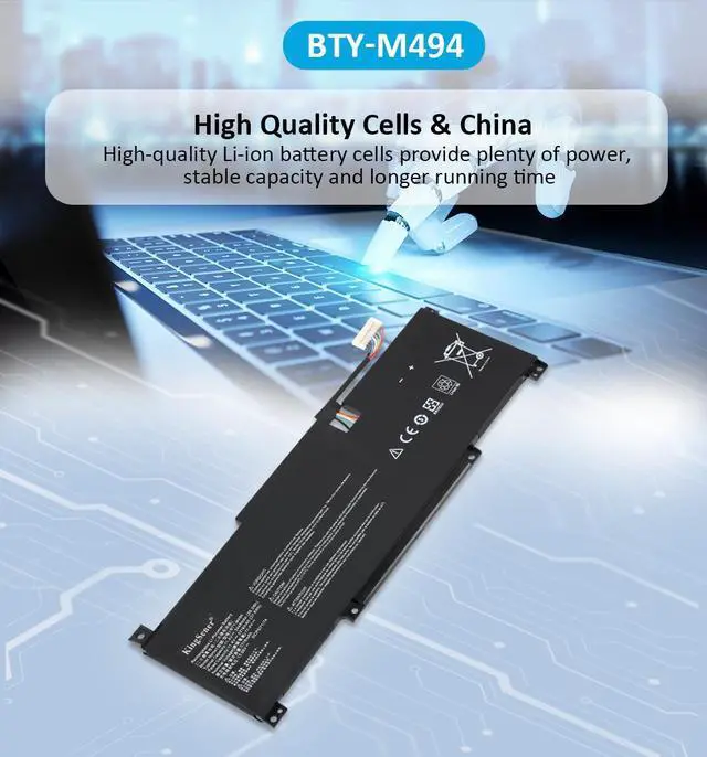 Alt view image 7 of 7 - KingSener BTY-M494 3ICP5/71/74 Laptop Battery For MSI Modern 15 H C13M B13M Modern 14 C11M 39.3WH