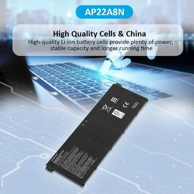 Alt view image 7 of 7 - KingSener AP22A8N Laptop Battery For Acer Swift Go SFG14-71 SFG14-71T SFG14-72 SFG14-41 TravelMate P2 TMP214-55 TMP214-55-TCO TMP216-51-TCO TravelMate P4