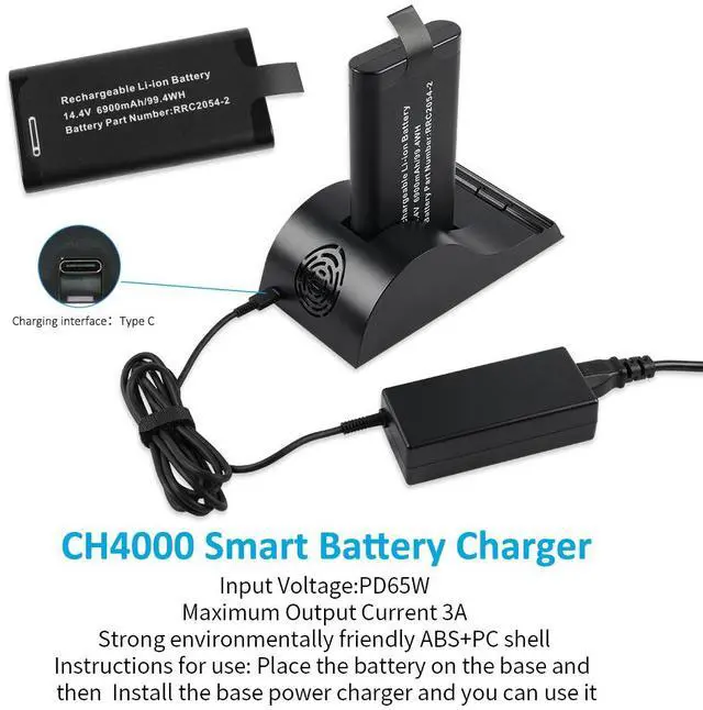 Alt view image 7 of 7 - Kingsener RRC2054-2 Battery For RRC Power Solutions RRC2054-2 Rechargeable Standard Li-ion Smart Battery Pack 14.4V 6900mAh/99.4WH