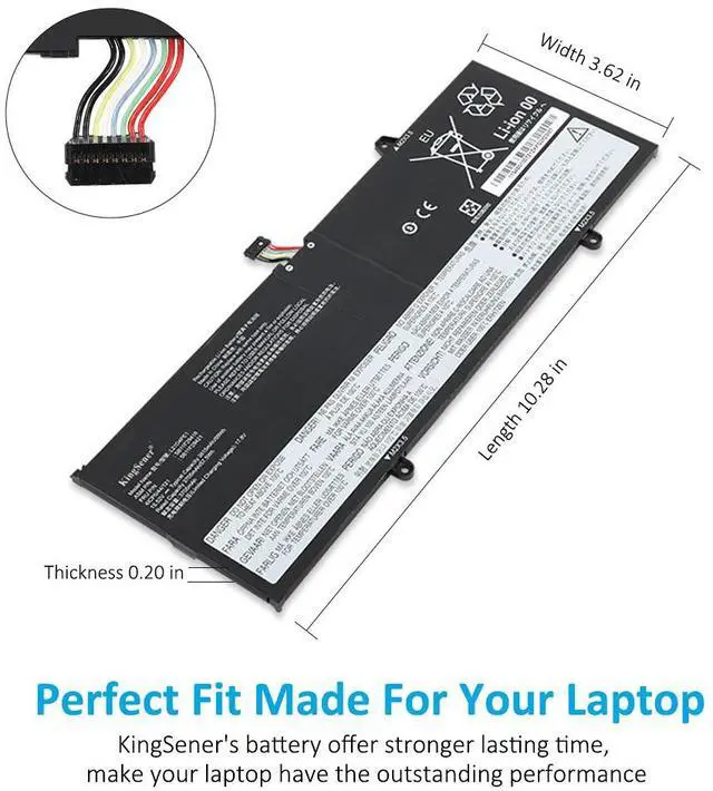 Alt view image 5 of 7 - KingSener L21M4PE2 L21C4PE2 L21D4PE1 Laptop Battery For Lenovo Yoga 6-13ABR8 Yoga 6-13ALC7 L21L4PE2 SB11F29412 5B11F29411 SB11F29410 5B11F29414