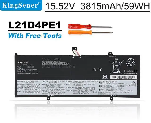 Main image of KingSener L21M4PE2 L21C4PE2 L21D4PE1 Laptop Battery For Lenovo Yoga 6-13ABR8 Yoga 6-13ALC7 L21L4PE2 SB11F29412 5B11F29411 SB11F29410 5B11F29414