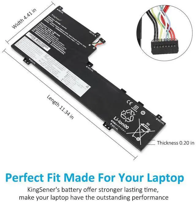 Alt view image 5 of 7 - KingSener L19M4PD2 Laptop Battery For Lenovo IdeaPad Yoga S740-14IIL Series Notebook 5B10W67424 5B10U97772 L19L4PD2 5B10W67253 5B10U97773