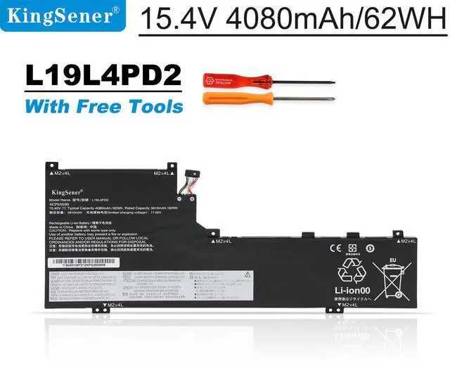 Main image of KingSener L19M4PD2 Laptop Battery For Lenovo IdeaPad Yoga S740-14IIL Series Notebook 5B10W67424 5B10U97772 L19L4PD2 5B10W67253 5B10U97773