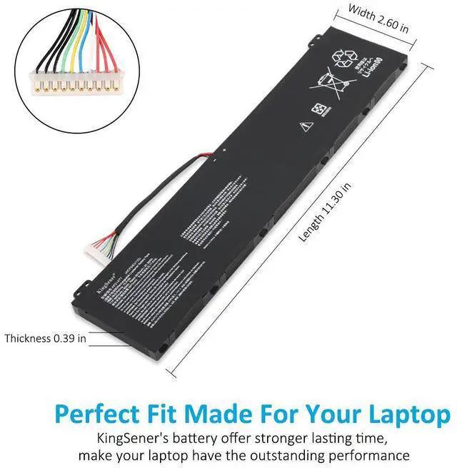 Alt view image 5 of 7 - KingSener AP21A8T AP21A5T AP21A7T Laptop Battery For Acer Predator Helios 300 PH317-56-78LY PH317-56-78SM PH315-55-72EA