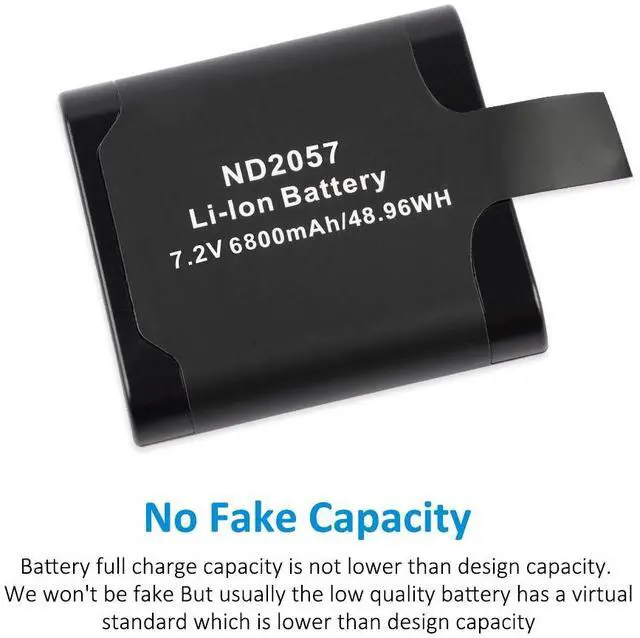 Alt view image 2 of 7 - Kingsener Rechargeable Battery For Inspired Energy ND2057 ND2057RC24 ND2057HD29 ND2057QE34 Battery 6800mAh 7.2V 49Wh