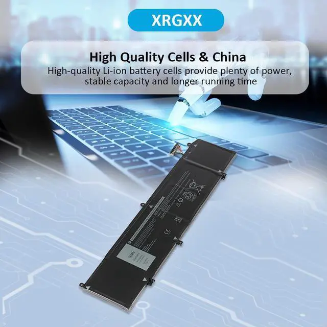 Alt view image 7 of 7 - Kingsener XRGXX Laptop Battery Replacement For DELL Alienware M15 M17 R1 ALW15M-D1735R R1725S R1735R G5 5590 G7 7590 7790 11.4V 90W