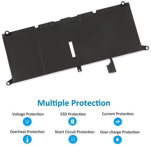 Alt view image 3 of 7 - KingSener DXGH8 Replacement Battery for Dell XPS 13 9380 / 9370 (52Wh, 7.6V)