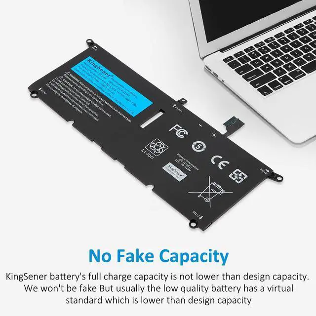 Alt view image 4 of 7 - KingSener DXGH8 Replacement Battery for Dell XPS 13 9380 / 9370 (52Wh, 7.6V)