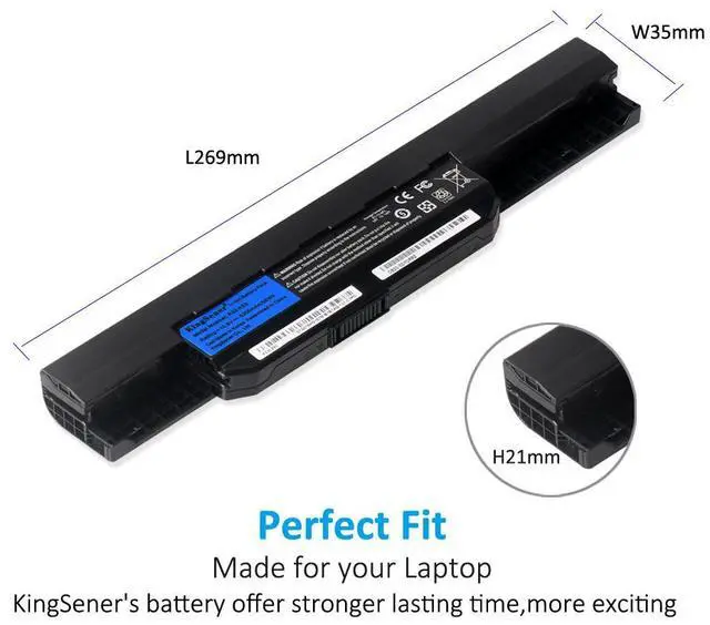 Alt view image 4 of 6 - KingSener A32-K53 A41-K53 Notebook Laptop battery for ASUS K53 K53E X54C X53S X53 K53S X53E K43E K43S K43U X43S X43SJ X43SV A43S A53 A53S Replacement