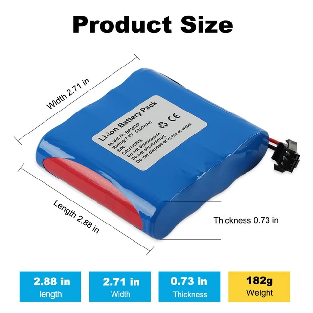 Alt view image 3 of 7 - KingSener Replacement Battery BP2S2P For Lithium Battery Pack Accessories