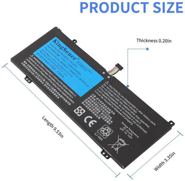 Alt view image 2 of 7 - Kingsener L18C4PF0 Laptop Battery For Lenovo ThinkBook 13S-IML 13S-IWL 14S-IML 14S-IWL 20RR 20RS 20R9 20RM Series 15.36V 45Wh