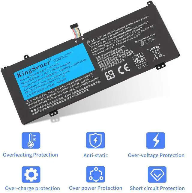Alt view image 5 of 7 - Kingsener L18C4PF0 Laptop Battery For Lenovo ThinkBook 13S-IML 13S-IWL 14S-IML 14S-IWL 20RR 20RS 20R9 20RM Series 15.36V 45Wh