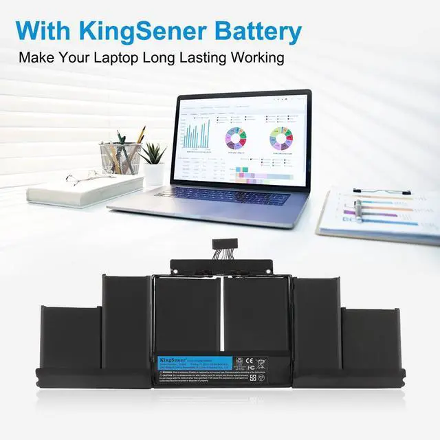 Alt view image 4 of 7 - Kingsener A1494 Laptop Battery for Apple MacBook Pro 15" A1398 Retina (Late 2013 & Mid 2014) ME293 ME294 11.26V 95Wh 8440mAh