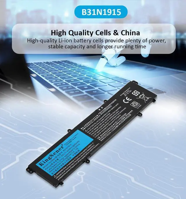 Alt view image 7 of 7 - KingSener B31N1915 C31N1915 Laptop Battery for Asus ExpertBook B1 B1400 B1500 Series