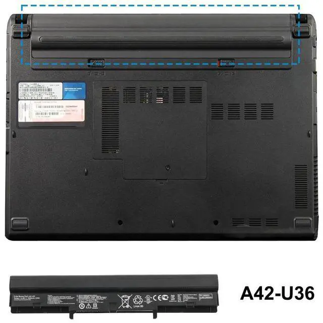 Alt view image 13 of 13 - KingSener A42-U36 Replacement Laptop Battery for ASUS U36 Series