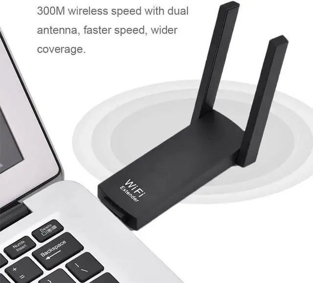 Alt view image 3 of 7 - Wifi Extender USB Wifi Repeater 300M WiFi Signal Extender Amplifier Wireless Router Long Range
