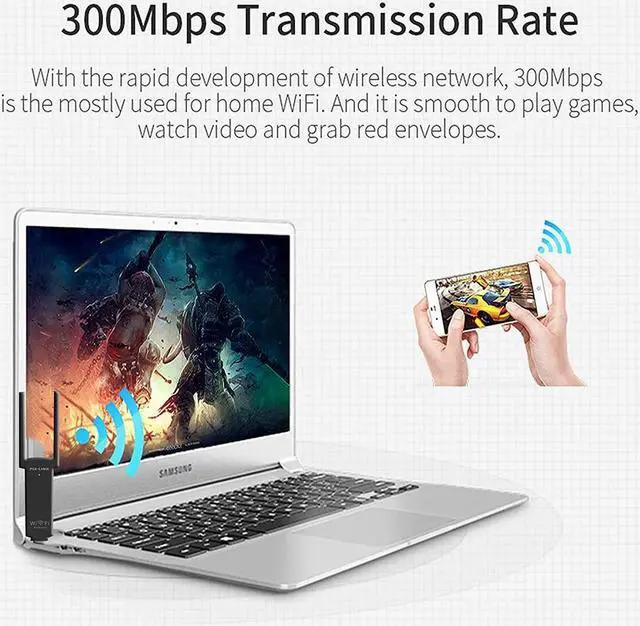 Alt view image 6 of 7 - Wifi Extender USB Wifi Repeater 300M WiFi Signal Extender Amplifier Wireless Router Long Range