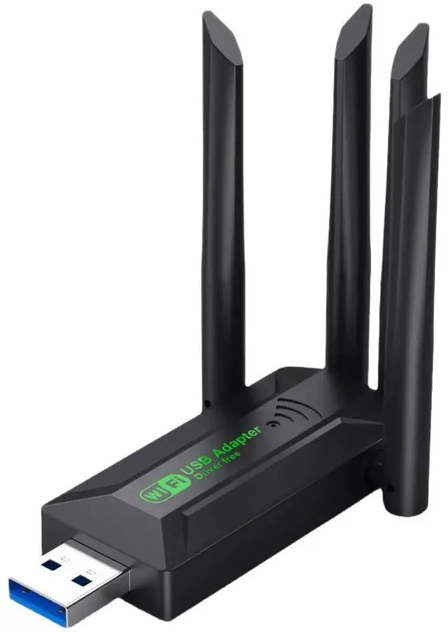 Main image of Original 4 Antennas 1200Mbps WiFi USB 3.0 Adapter 2.4G/5GHZ Dual Band WiFi Dongle Wireless Network Card 802.11AC For Win 10/11