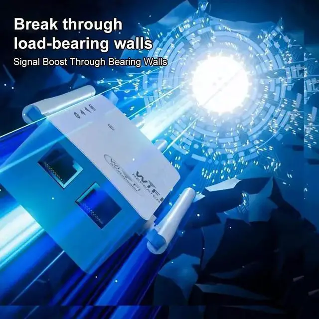 Alt view image 4 of 6 - 1200Mbps Wifi Repeater Dual Band 2.4G 5G Network Range Extender Signal Booster Amplifier 6Antenna Wireless WiFi Router