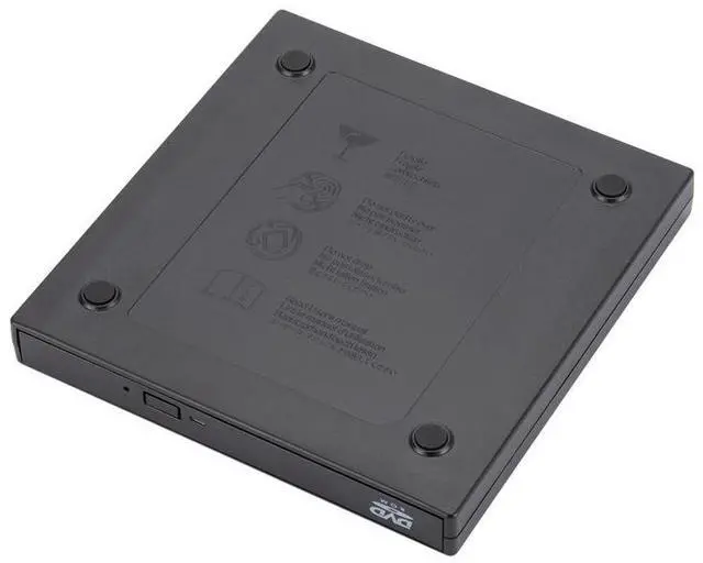 Alt view image 3 of 7 - External USB 2.0 optical drive (DVD drive) for laptops, desktops, all-in-one computers, CD burners, and USB portable optical drives.