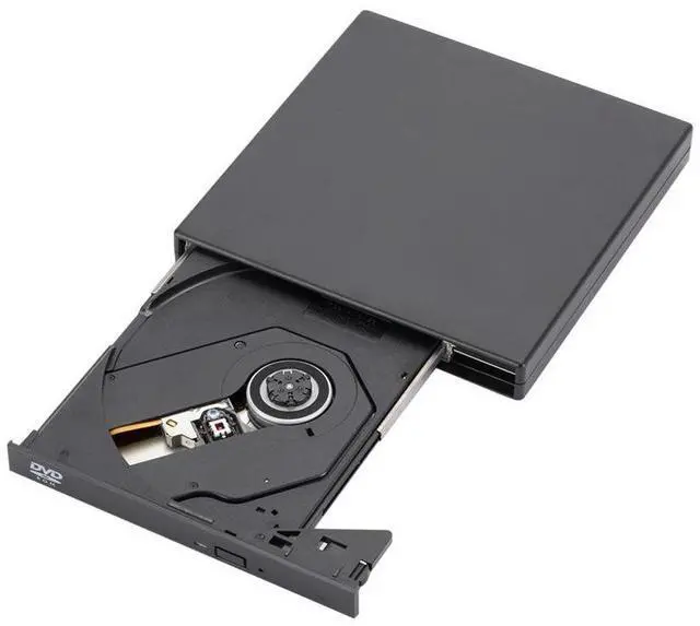 Alt view image 7 of 7 - External USB 2.0 optical drive (DVD drive) for laptops, desktops, all-in-one computers, CD burners, and USB portable optical drives.