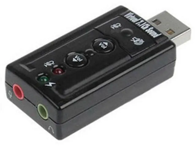 Main image of Laptop/Desktop USB External 7.1 Independent Sound Card Computer Speaker Headphone/Microphone External Converter