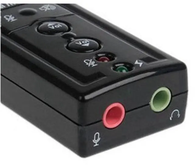 Alt view image 5 of 7 - Laptop/Desktop USB External 7.1 Independent Sound Card Computer Speaker Headphone/Microphone External Converter