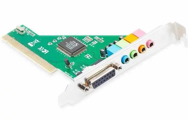 Alt view image 3 of 7 - PCI sound card for desktop computers, built-in sound card on motherboard, 5.1 channel dedicated sound card.