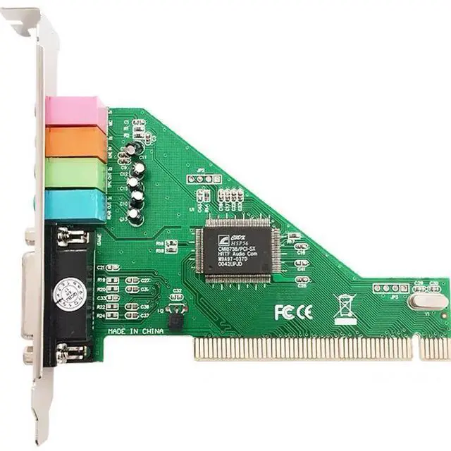 Alt view image 5 of 7 - PCI sound card for desktop computers, built-in sound card on motherboard, 5.1 channel dedicated sound card.