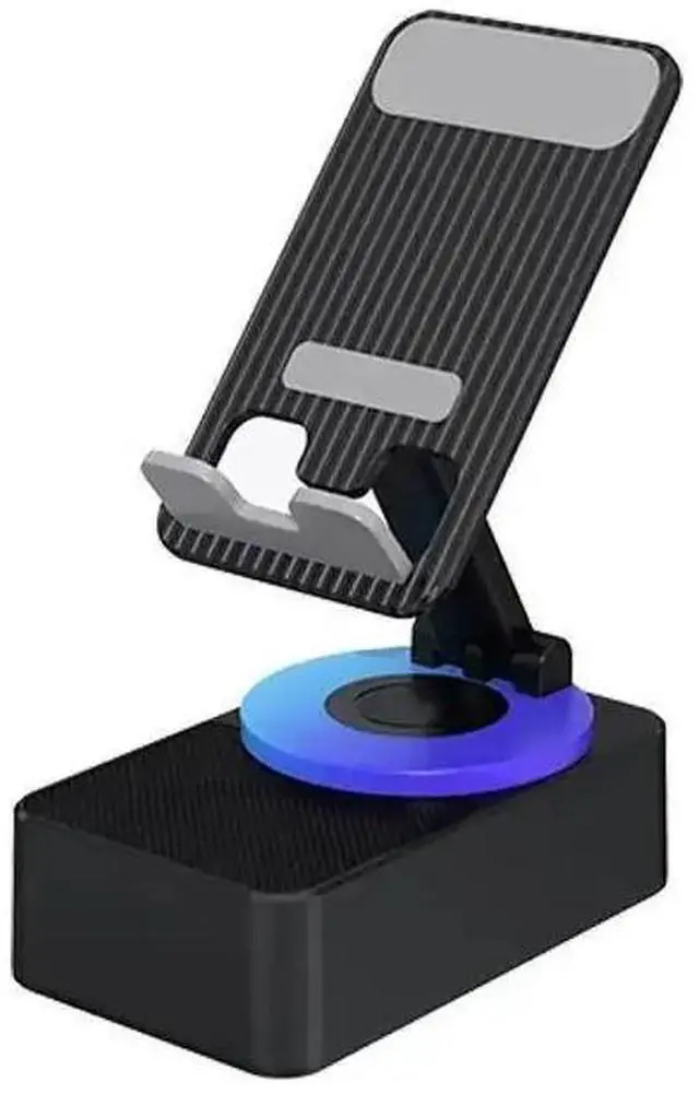 Alt view image 6 of 6 - 2025 New Three-in-one mobile phone holder Bluetooth speaker charging treasure call speaker multi-function colored light foldable desktop