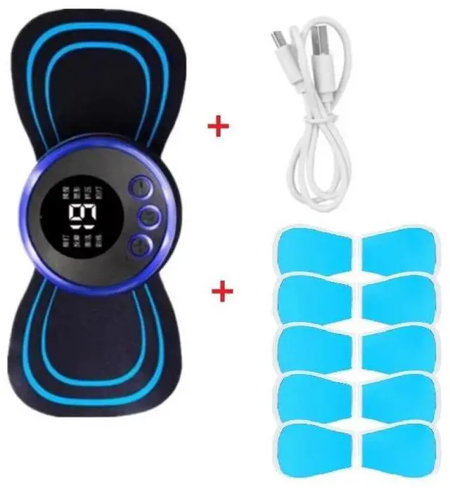 Main image of EMS Neck Massage Electric Massager Cervical Neck Back Patch 8 Mode Pulse Muscle Stimulator Portable Relief Pain