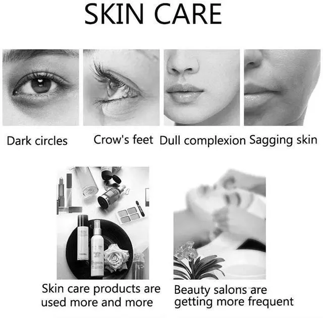 Alt view image 4 of 6 - Electric Anti-aging Machine High Frequency Ultrasonic Facial Beauty Device Ionic Clean Wrinkle Removal Skin Lift Facial Massager