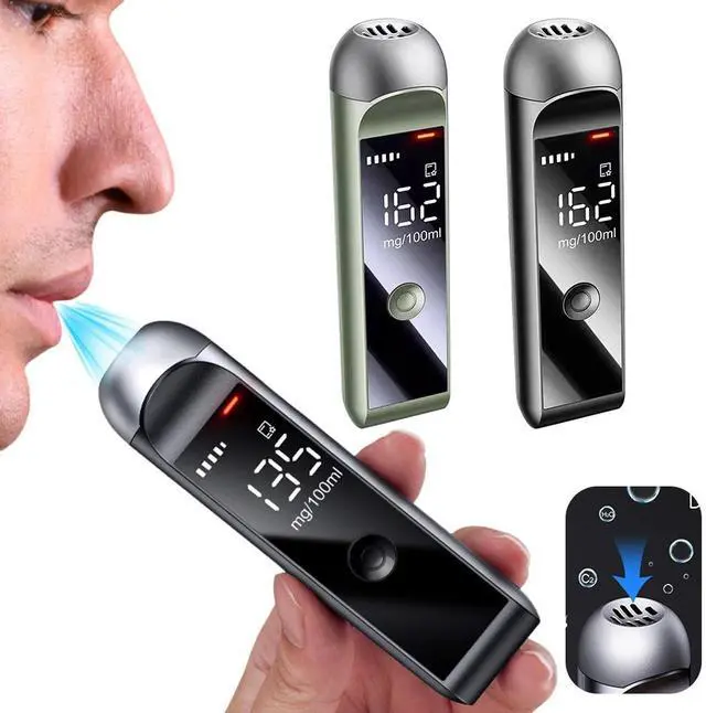 Main image of Portable Alcohols Breathalyzers Tester High-Accuracy LCD Non-Contact Breathalyzers for Car Driver Use