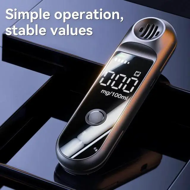 Main image of Alcohol Tester with LCD Display Portable Charging Breathalyzer For Drunk Driving Alcohol Alcoholimeter Alcohol Detector