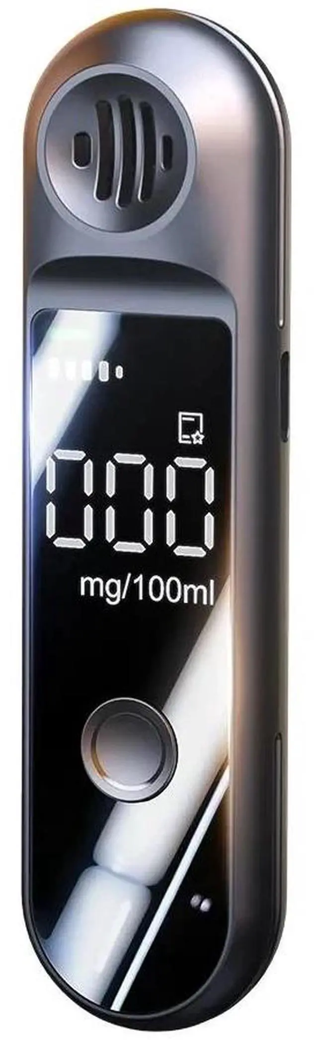 Alt view image 2 of 6 - Alcohol Tester with LCD Display Portable Charging Breathalyzer For Drunk Driving Alcohol Alcoholimeter Alcohol Detector