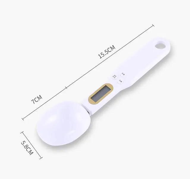 Alt view image 5 of 7 - 2 PCS Mini Spoon Scale Digital Kitchen Scale Electronic LCD Food Scale 0.1-500g Cooking Flour Milk Coffee Powder Weight Measure Spoon