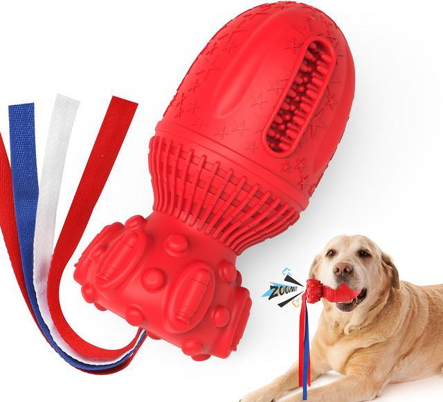 MASBRILL Dog Toys for Aggressive Chewers Large Breed , Dog Enrichment Toys  Interactive Chew Toys-Red 