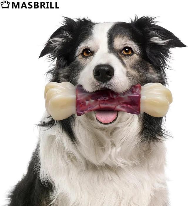 MASBRILL Large Dog Toys for Aggressive Chewers, Dog Toys for Large Dogs,  Tough Dog Bone Chew Toys for Medium/ Large Dogs, Toothbrush Dog Toys for  Aggressive Chewers Large Breed 