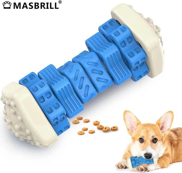 MASBRILL Dog Toys for Aggressive Chewers Large Breed , Interactive Chew Toy  for Dogs Brightly Colored Dog Enrichment Toy for Aggressive Chewers Blue 
