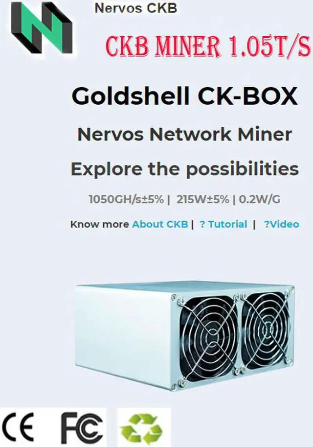 Alt view image 2 of 4 - Goldshell CK-BOX Miner 1050GH/S 215W ( Without PSU ) CKB Miner Low Noise Small Household Mining Machine Asic Miner