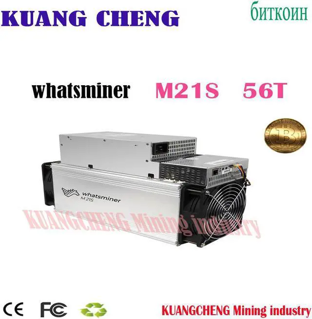 Alt view image 2 of 5 - ASIC MINER BTC BCH Miner M21 56T WhatsMiner M21S 56T Bitcoin Miner With PSU Better Than Antminer S9 S1 T9+ S15 S17 T17 S17e