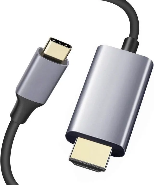Main image of USB Type C to HDMI Cable,6ft/1.8M(4K@60Hz) USB 3.1 Type-C to HDMI Cable,Thunderbolt 3 Compatible with MacBook Pro 2021/2020, MacBook Air,iPad Pro 2021,Surface Book 2,Galaxy S20 and More