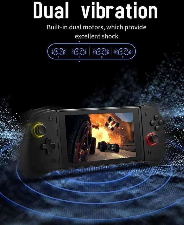 Alt view image 6 of 7 - Joypad for Nintendo Switch,Wireless Joy Con Replacement Switch Controller 8 Colors Adjustable LED Joypad Controller with Back Map Button/Turbo/Dual Shock/Motion Control L/R Remote Gamepad Joystick Con