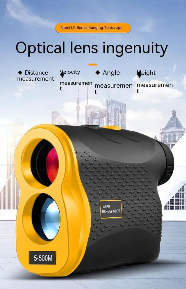 Alt view image 2 of 7 - Laser Range Finder Telescope,546.8 Yards Farther,6 Times Magnification Laser Range Finder for Shooting,Hunting and Golf with Ranging,Speed,Flagpole Lock,Fog Measurement,Angle measurement,IP54 Waterpro