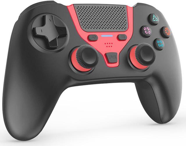 Wireless Gaming Controller for PS4/Playstation 4/PC Windows 10/8/7,PS4  Gamepad Joystick,Wireless Bluetooth Controller PC Controller with Touch  Pad,Dual Shock Vibration,6-Axis Gyroscope,Black/Red 