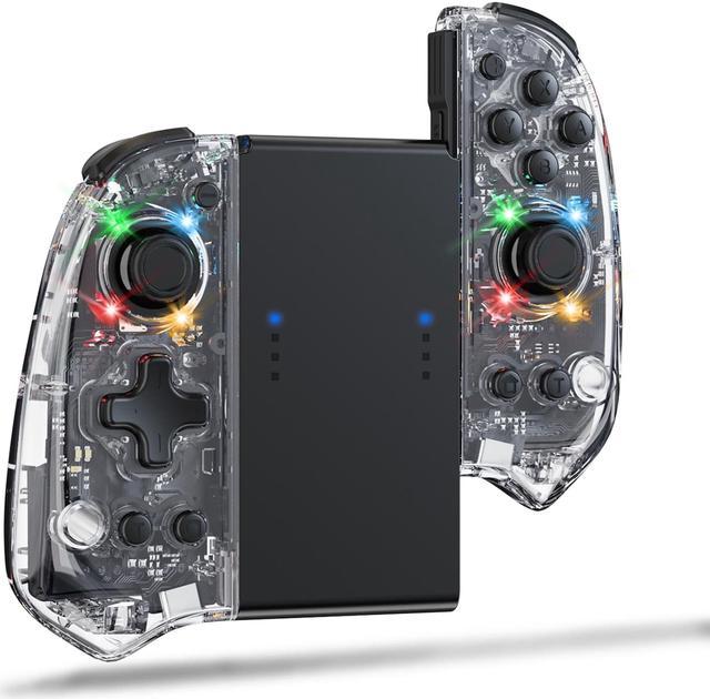 Joypad Controller for Nintendo Switch,Wireless Con Replacement Switch Controller 8 Colors Adjustable RGB LED Joypad Controller Color Light Wake-up/Turbo/Dual Shock/Vibration/Glare Gamepad Joy Switch Accessories - Newegg.com