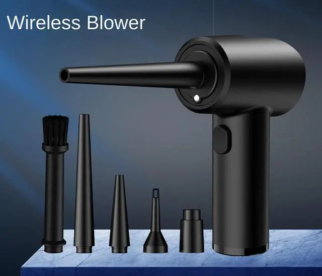 Alt view image 6 of 7 - Compressed Air Duster 51000RPM Strongest Compressed Air Blower,Cordless Air Can Duster,6KPa Airflow Electric Blower,3-Gears Speed,6000mAh Battery,70W for Computer Keyboard Electronics Cleaning,Reusabl